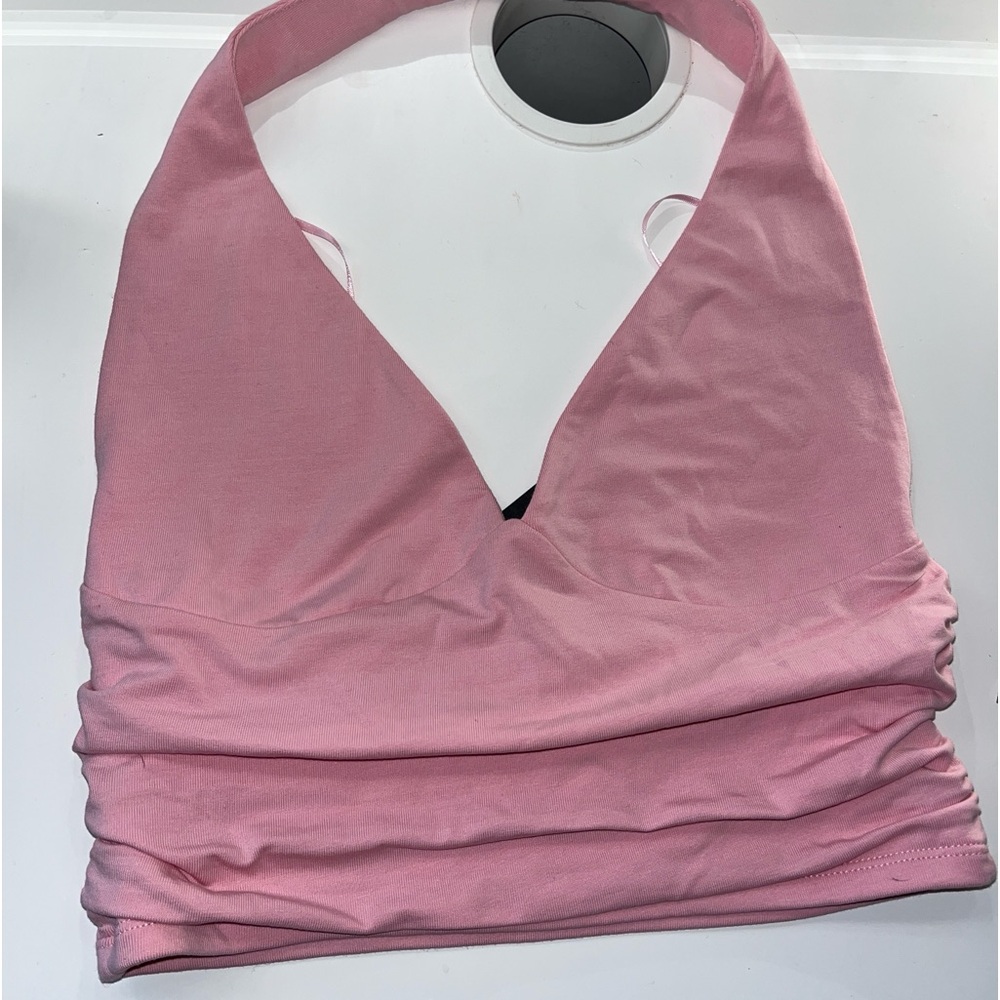 light pink garage halter top never been worn